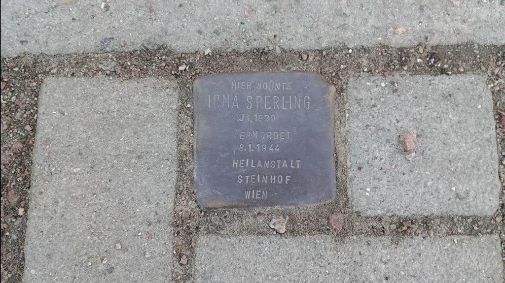 Stolperstein von Irma Sperling