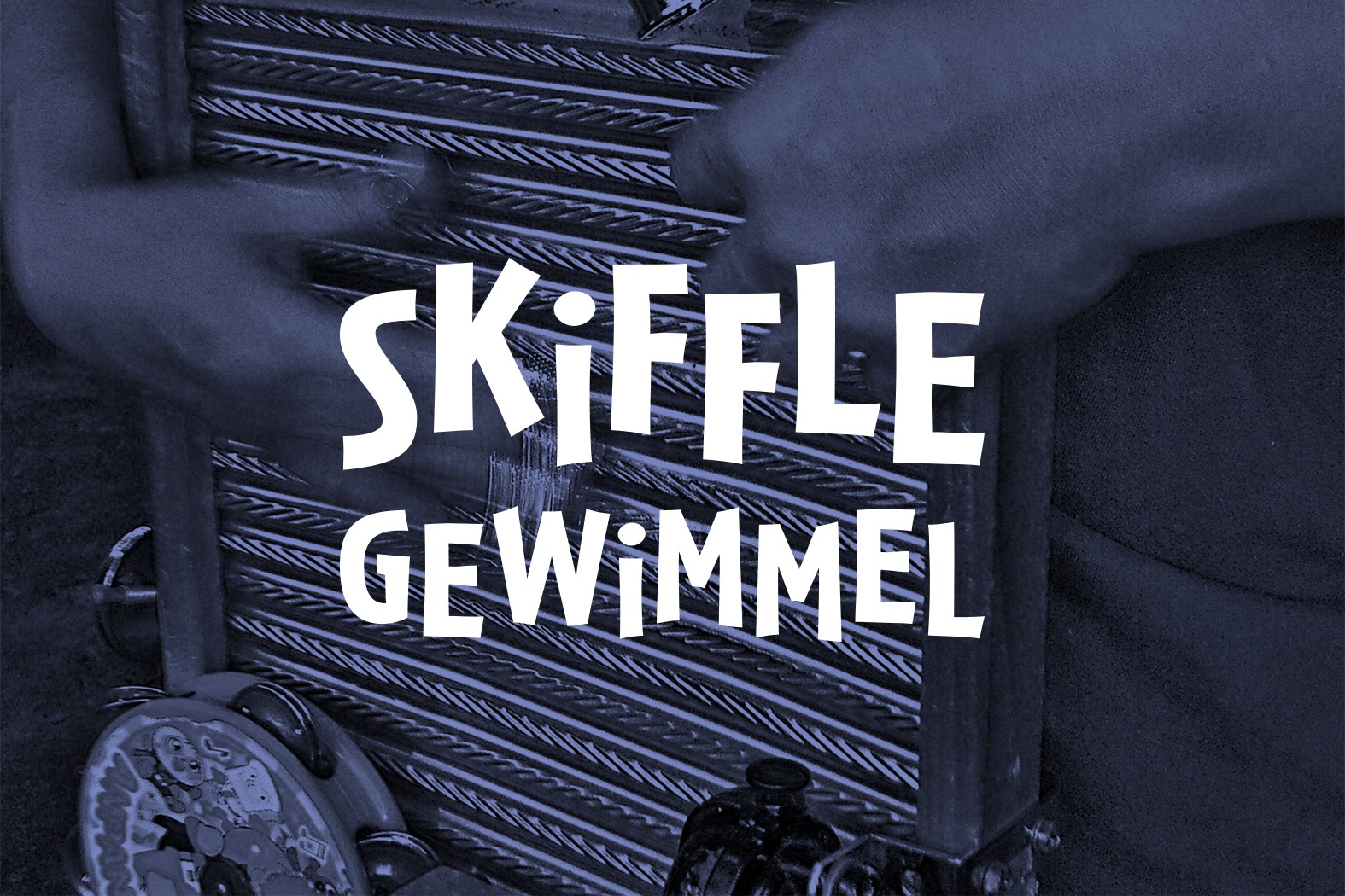 Skiffle Gewimmel auf einem Waschbrett